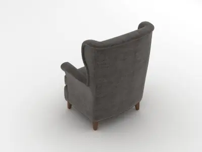 Fabric Armchair 001 3D model