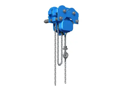 Industrial hoist garage tool 3D model