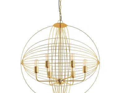 GLASS CICLES CHANDELIER 3D model