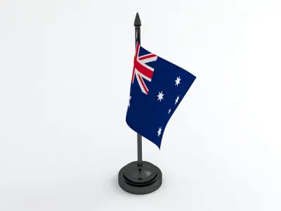 Table Flag Australia 3D model