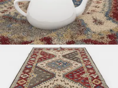 Rugs No 6 Low-poly 3D model