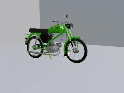 Classical Polish motorbike Romet ogar 205 3D model
