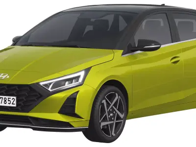 Hyundai i20 2024 3D model