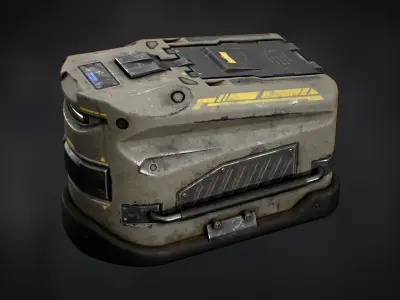 Sci-Fi Toolbox - Game ready optimized model Low-poly 3D model