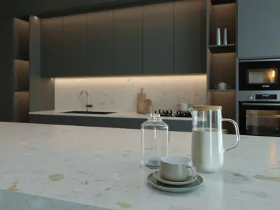 kitchen 3D model 2