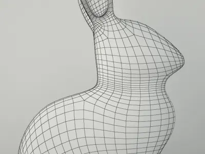 Brass Rabbit 3D model