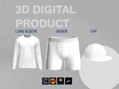 3D ACTIVEWEAR PACK 3D model