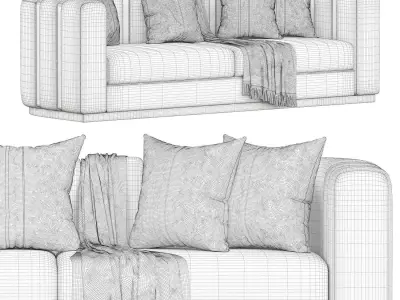 Tesla Sofa by Evgor Luxury 3D model purchase