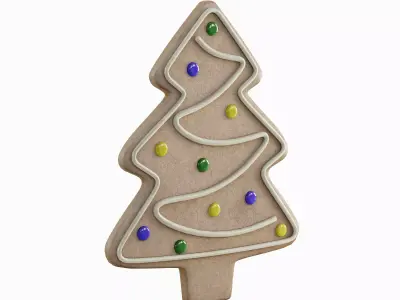 Gingerbread Cookie Tree 03 3D model