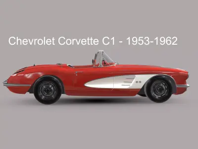 Chevrolet Corvette C1 - 1953-1962 3D model