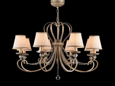 Chandelier Livorno RC144-PL-08-WG Maytoni Classic Free 3D model