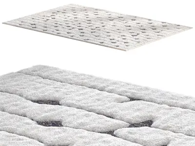 Loloi Hagen Collection Navy rug 3D model