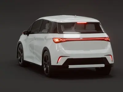 BYD Dolphin Low-poly 3D model