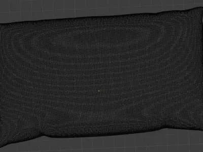Pillows two on table Free 3D model