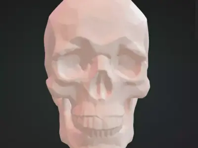 Skull 3D Model Realistic Decorative Sculpture Free 3D print model