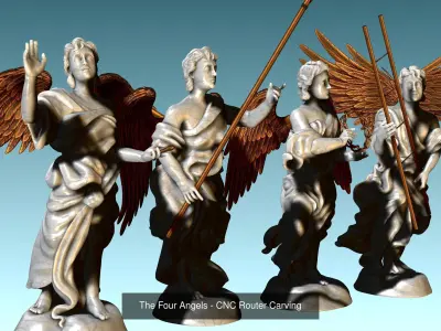 Angels -  Angeles CNC - 3D Print 3D Model Collection