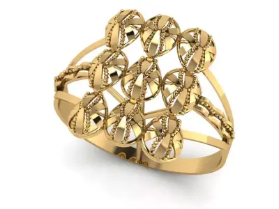 Rings 3D print model 8