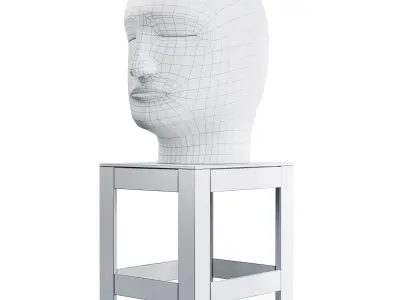 Jun Kaneko Head Sculpture 3D model
