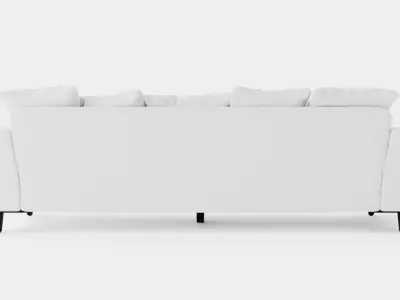 Los Angeles sofa off-white Low-poly 3D model