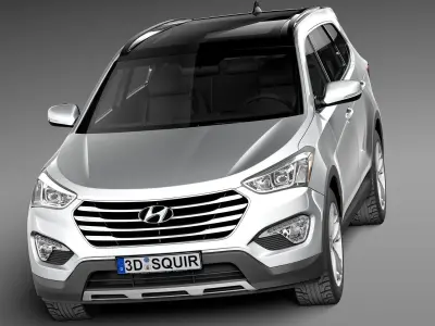 Hyundai Santa Fe 2013 3D model