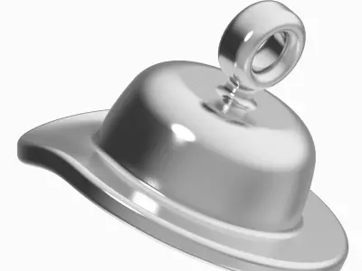 Earring Floppy Hat 3D print model