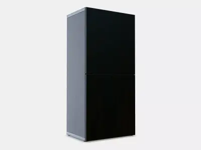 BESTA Shelf unit with doors 12 3D model