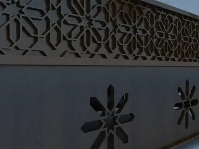 Traditional Moroccan Table 3D model