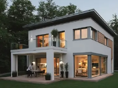 Modern Double Story Home with Open Floor Plan 3D Model Low-poly 3D model