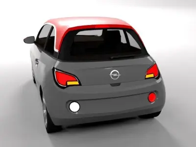 OPEL ADAM LOWPOLY Low-poly 3D model