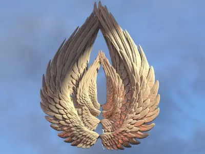 Roman Jupiter Wings  3D model