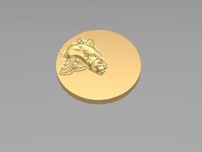 Gold coins NN085  3D print model