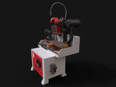 Industrial Machine 3D model 01 Low-poly 3D model