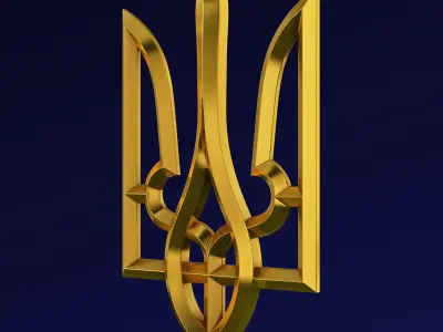 Ukraine State Emblem M 9 3D model