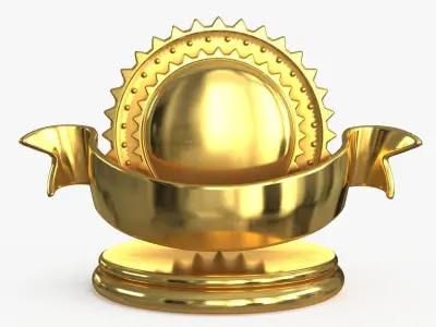 Award Trophy 06 Low-poly 3D model