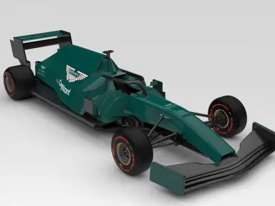 Aston Martin Formula 1 Team 2021 F1 Car Concept 3D model