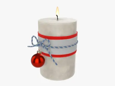 Candle Christmas DIY 04 3D model