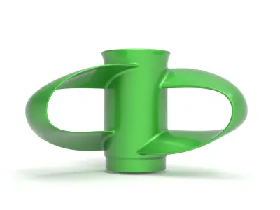 Toroidal boat propeller - 3 blades 3D print model