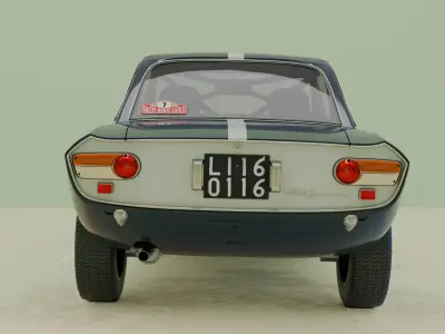 Lancia Fulvia Rallye car 3D model