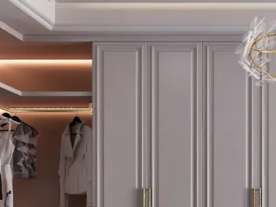 Cloakroom Dressing room 05 3D model