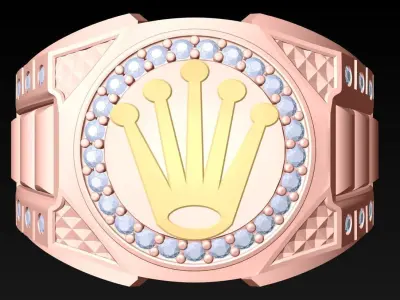 Crown Rings - Kings Rings - N2450 3D print model