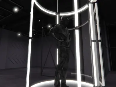 Transparent Booth Photo Opportunity 4 3D model