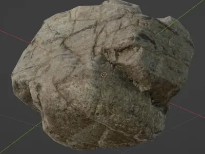 Weathered Sandstone - 8K Textures - 7 Mesh Resolutions Low-poly 3D model