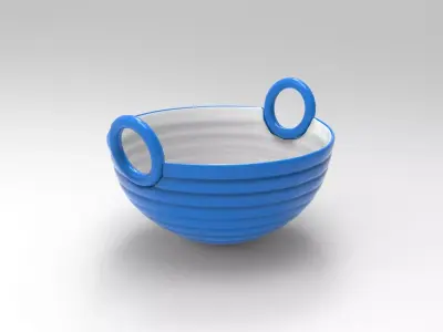 Hola Bowl Low-poly 3D model