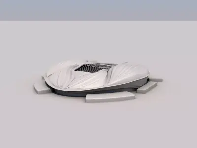 Wakrah stadium 3D model