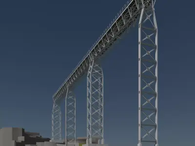 Truss and trestle 3D model