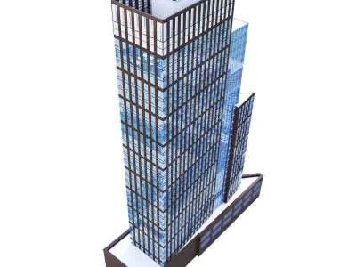 One Hudson Yards skyscraper 3D model