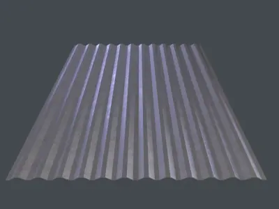 Roofing Sheet 3D Model Low-poly 3D model