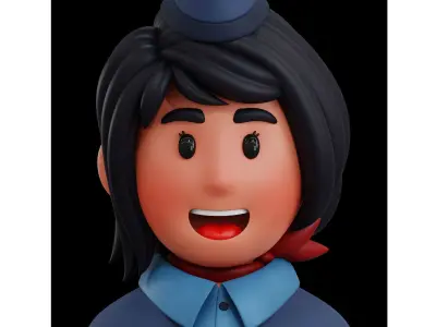 Avatar Job Profession 3D Icon 3D model