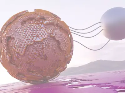 Sci-Fi Alien Landscape 3D model