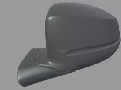 Car Mirror 024 Low-poly 3D model